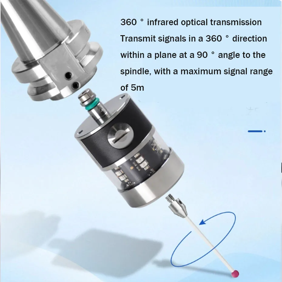 CNC machine tool wireless probe 3D mold detection center finder Renyi communication infrared probe