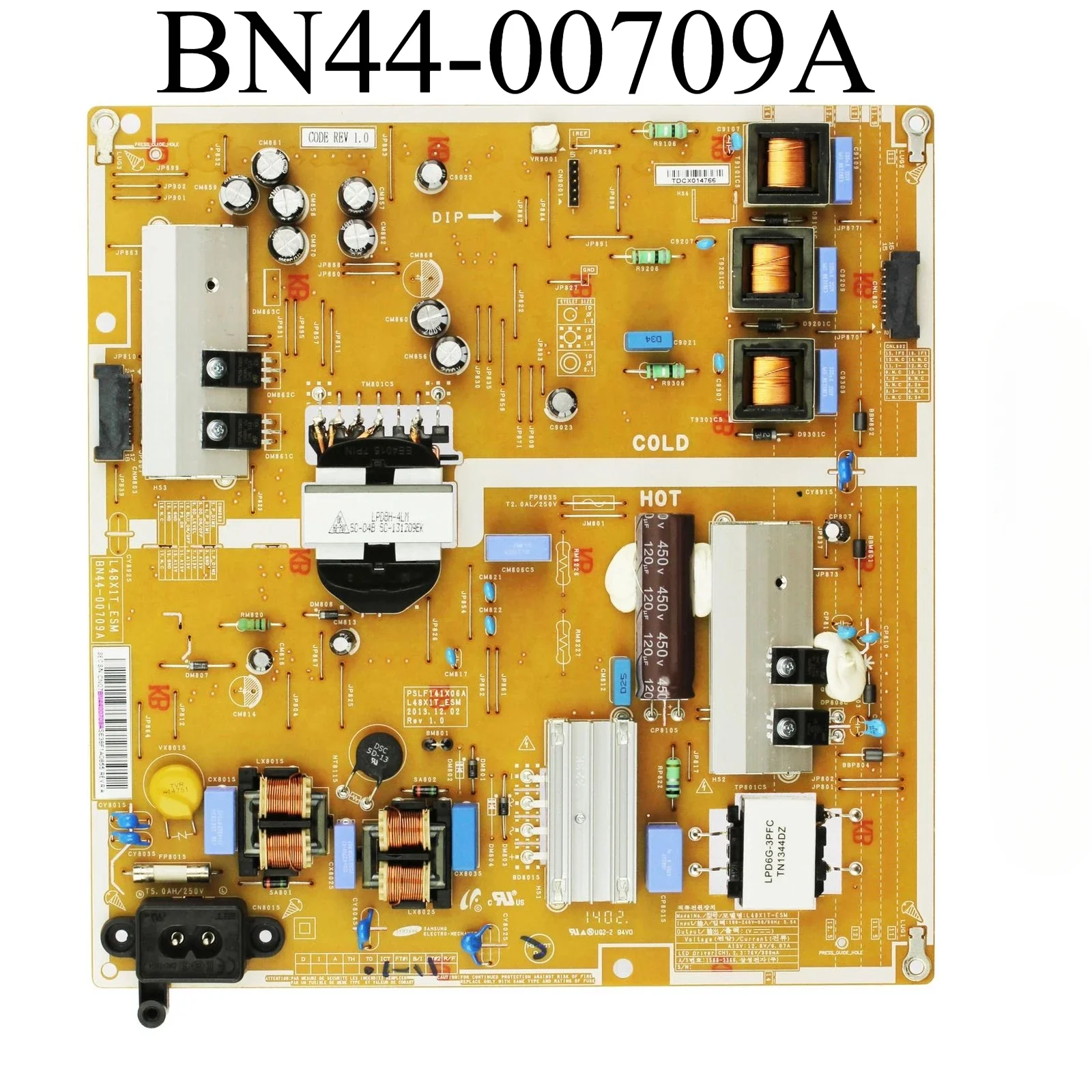 

Genuine BN44-00709A L48X1T-WSM Power Supply Board is for UE40H6200AK UE40H6200AW UE40H6200AY UE40H6230AK UE40H6240AW UE40H6240AY