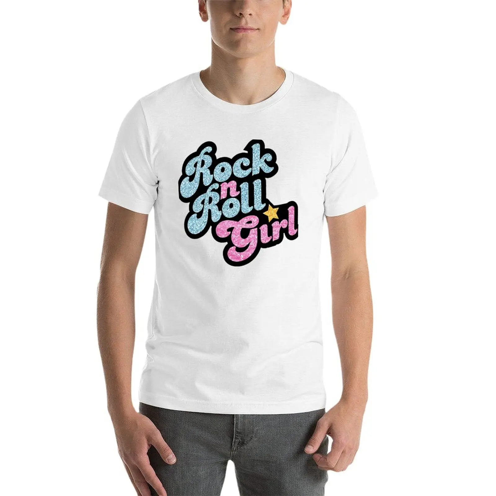 تي شيرت Rock n'Roll Girl تي شيرت رجالي برسوم جرافيك تي شيرت رجالي جرافيك تي شيرت فاخر #4