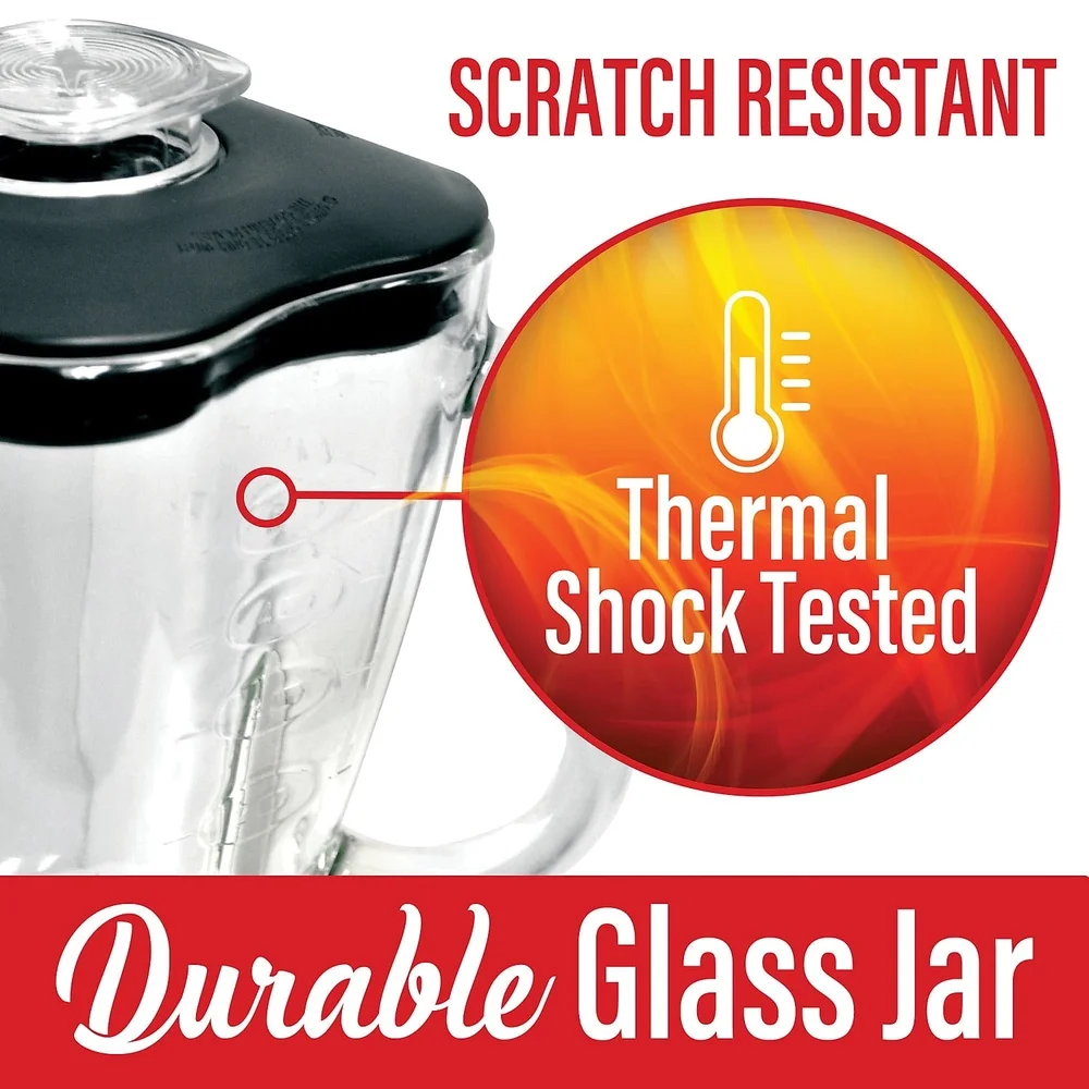 Ersatzglas, 6-teiliges Set, Oster Blender P-OST722, BPA-frei, spülmaschinenfest, kratzfest, thermische Stoßdämpfung, getestete Teile