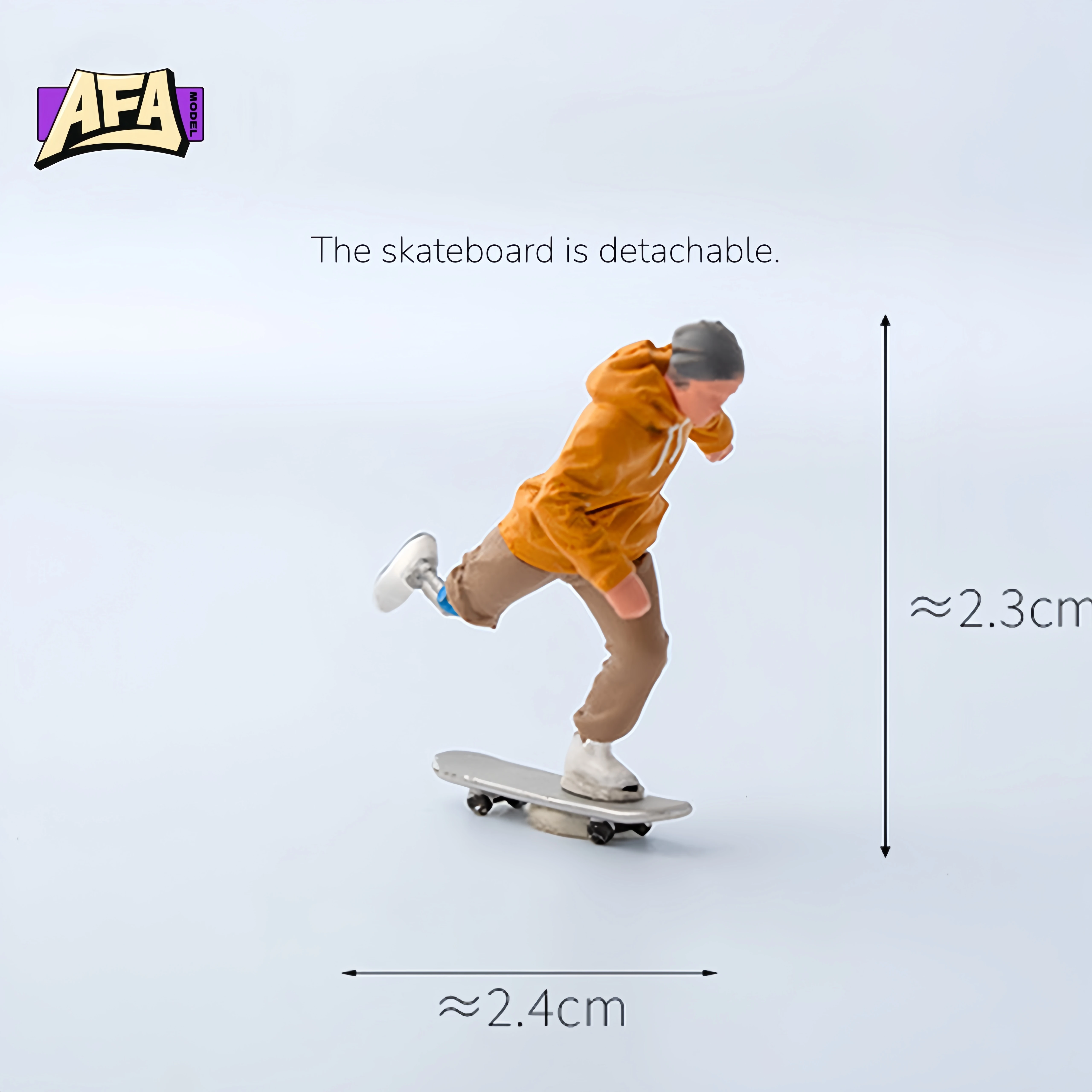 1 64 resin diorama skate Miniature Figures Minifigure Model Kit Model Props Creative Photography Display Collection Decoration view 6