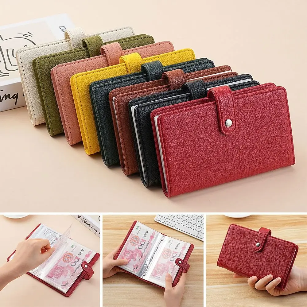 Save Money 100 Envelopes Money Saving Challenge Large Capacity PU Savings Binder Waterproof Portable