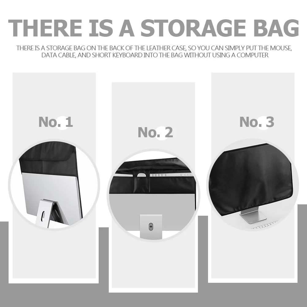 

Dust Cover Protector For Computer Monitor Screen Foldable Lightweight Sleeve Against Scratches Water Dirt Oils Compatible