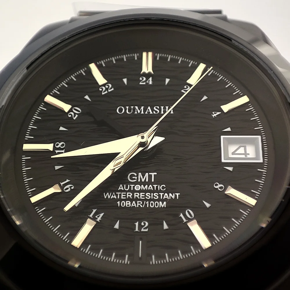 luxury 39mm watches NH34GMT Dials NH34 Stainless steel men's Watch Automatic mechanical sapphire glass waterproof 10ATM