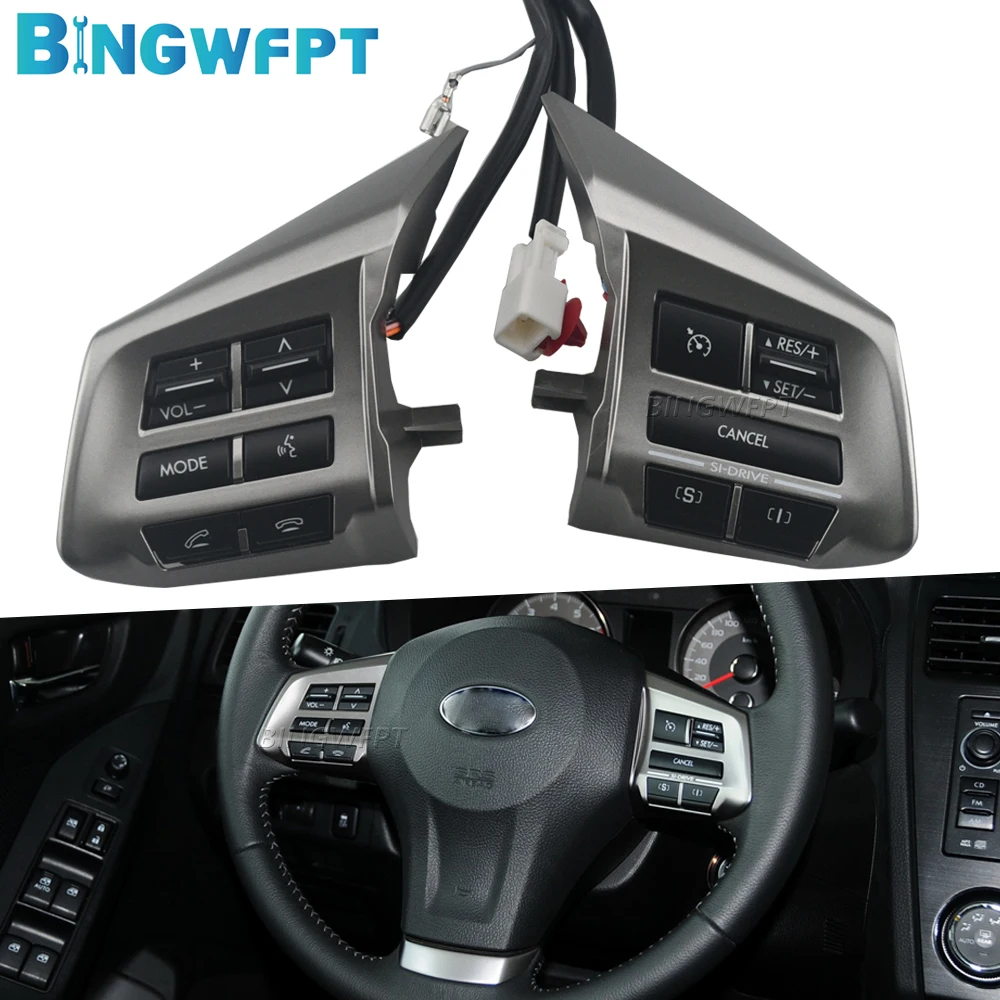 New For Subaru Forest 2013-2014 Steering Wheel Cruise Control Button Switch With Backlight For Subaru XV IMPREZA 2012-2014