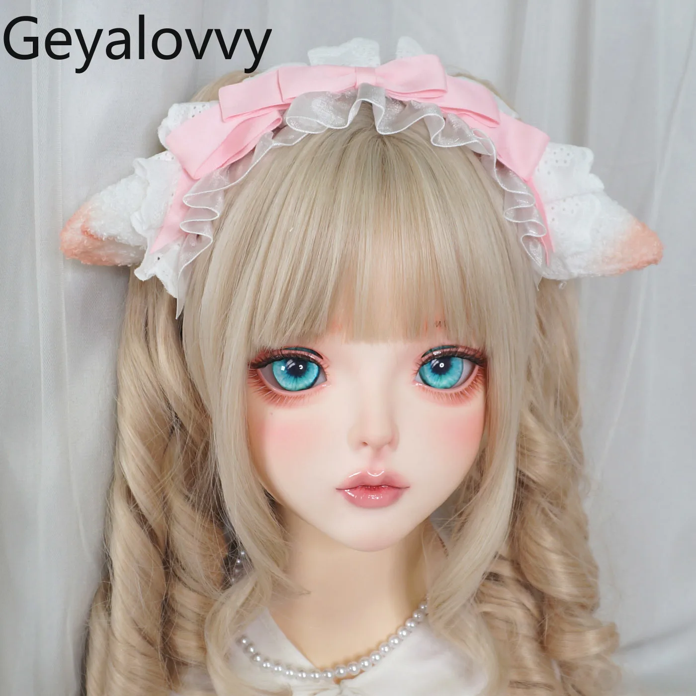 

Повязка на голову для девочек, милый новый головной убор, плюшевый бант, повязка на голову с ушками животных, милые милые аксессуары для волос в стиле Лолиты для женщин