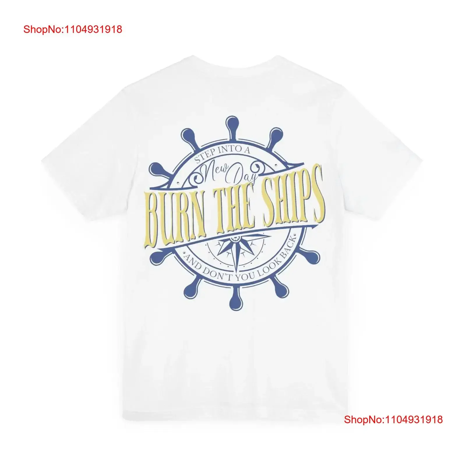 

Burn The Ships Christian T Shirt Cool Merch Oversized vintage Washed Soft Versatile Top For Everyday Wear designer clothes