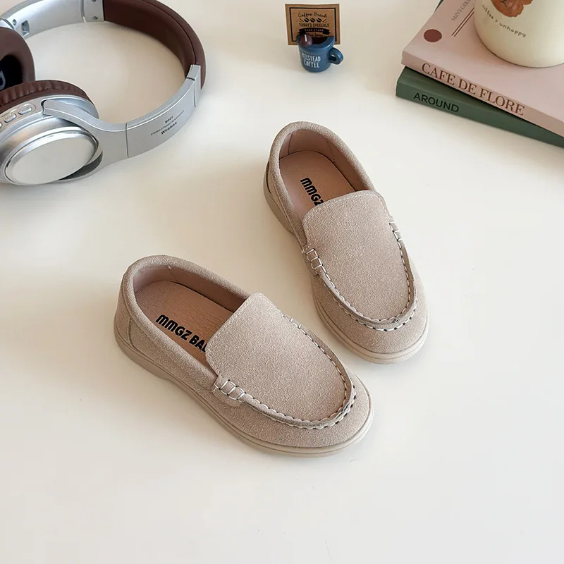 

Children's One-pedal Single Fashion Shoes Spring Autumn New Boys' Casual Baby Soft-soled Slip On Loafer School Student Flats