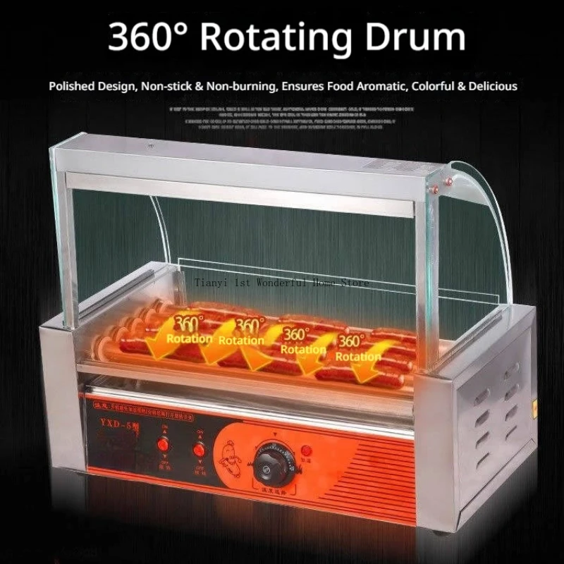 

Rolling Type Sausage Roller Commercial Electric Multifunctional Shop Sausage Roller Household Furniture Гриль-машинка MH40KCJ