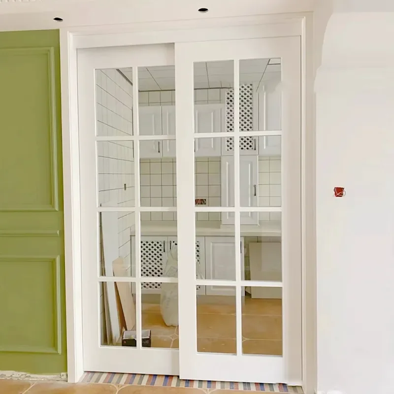 for Solid Wood Composite Paint Door Kitchen Sliding Swing Interior Double Push Bedroom
