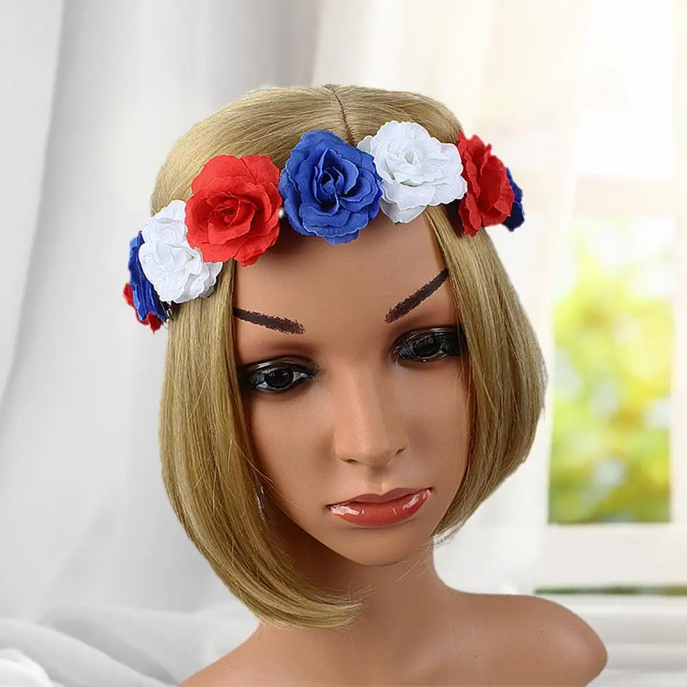 Stylish  Hairband Lightweight Women Artificial Flower Headband Colorful Portable Headband Hair Accessories