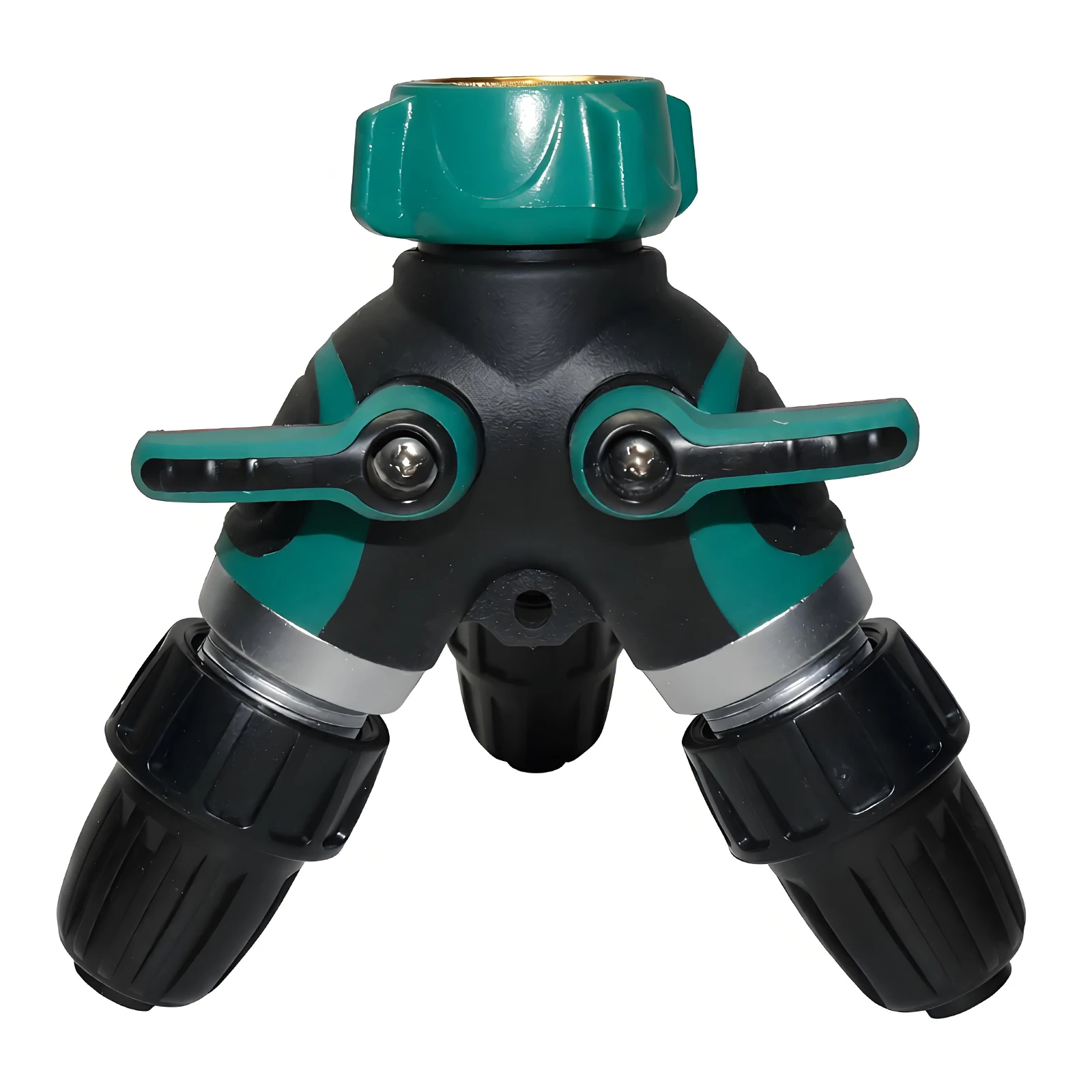 Y-Type Zinc Alloy Hose Splitter Double Way Joint One Split Two Faucet Diverter Garden Accessories Internal Thread Water-Diverter