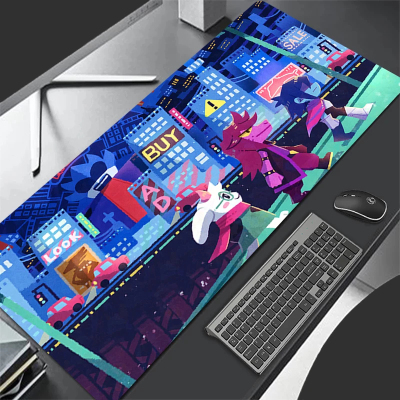 

Gaming Mouse Pad Deltarune Accessories Office Gamer Keyboard Desk Mat Non-Slip Laptop ground mat Large PC carpet Anime Mousepad