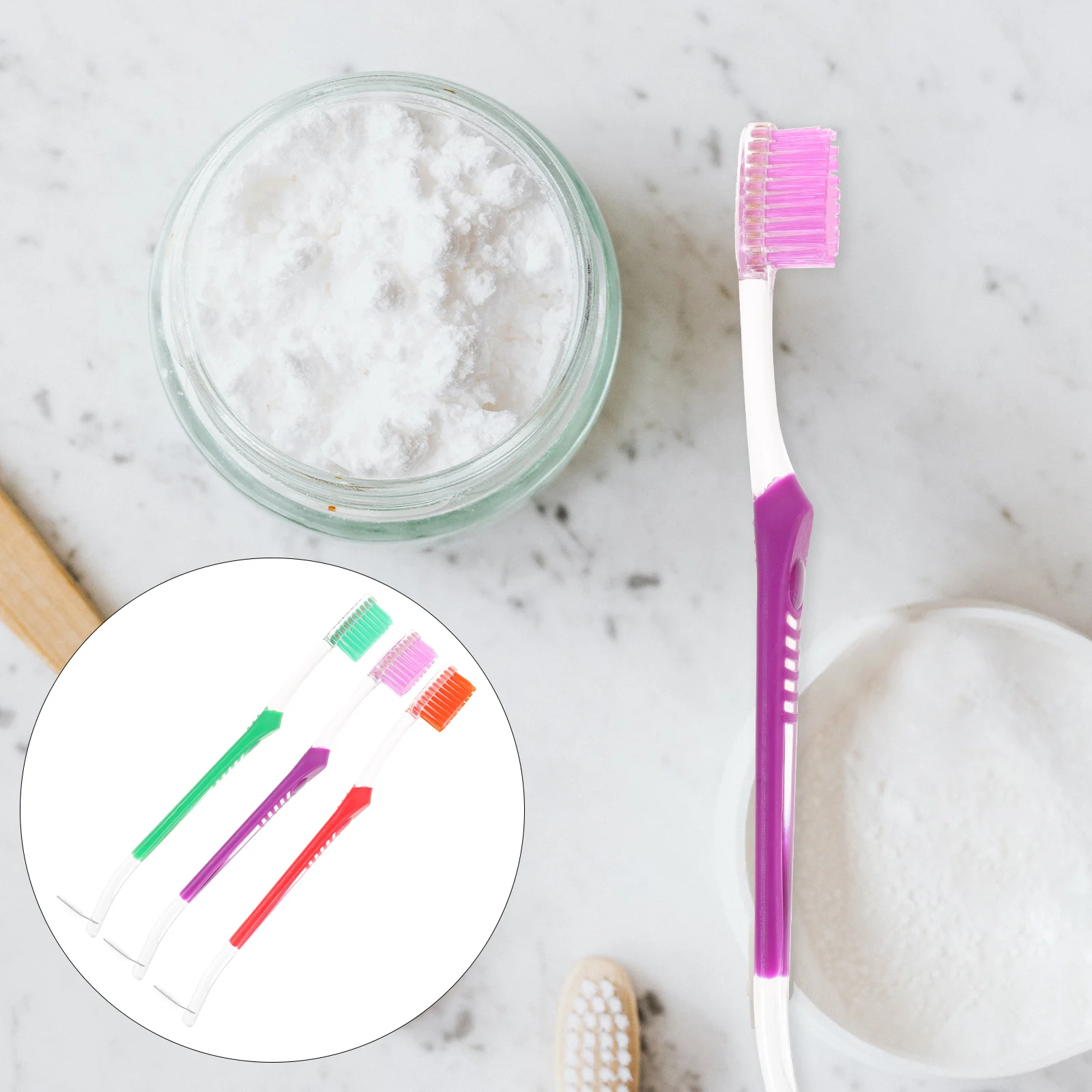 3 Pcs Interdental Brush Floss Picks Oral Care Toothbrush Cleaner for Braces Cleaning Tools