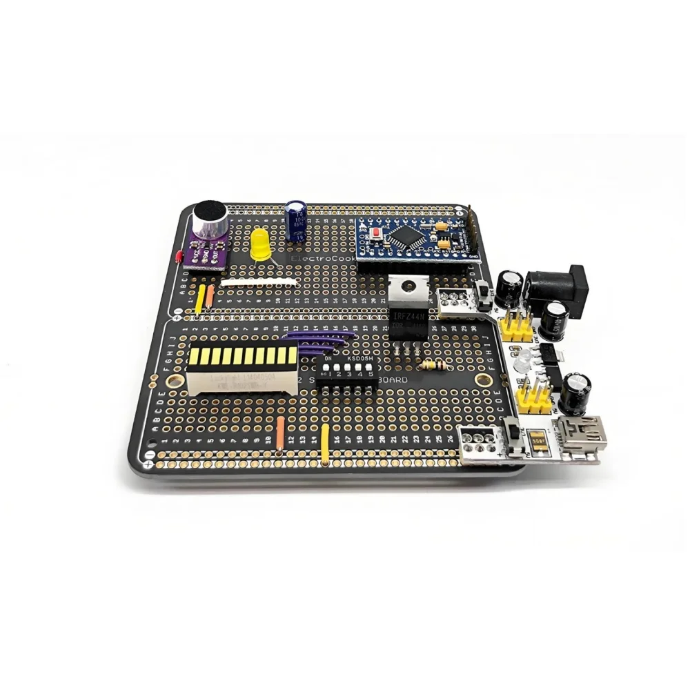 Universal Prototype Breadboard 2.54 Spacing Permanent Breadboard Five-hole Gold-plated Black Solder PCB Prototype Board