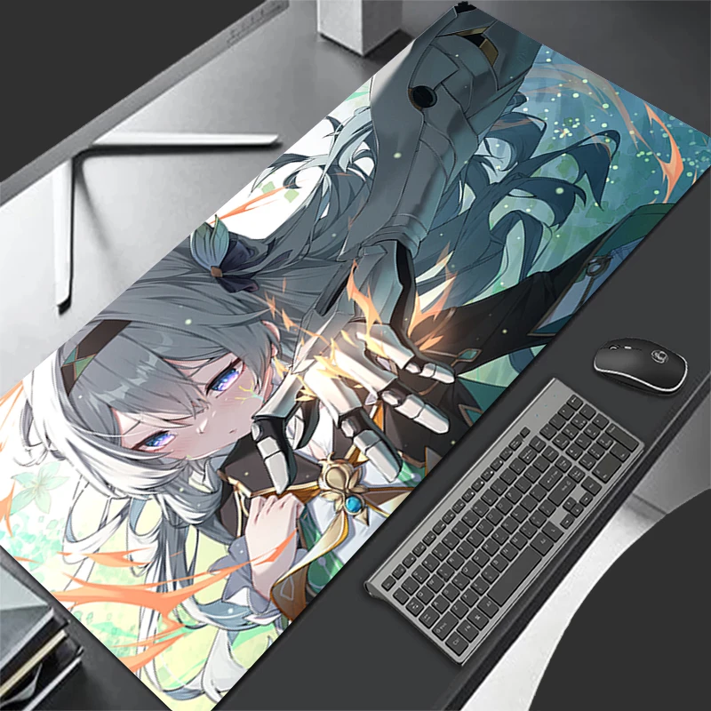 Computer Gaming Accessoires Muismat Kantoor Muismat Rubberen Toetsenbord Pad Decoracion Bureau H-honkai Star Rail Firefly Muismat
