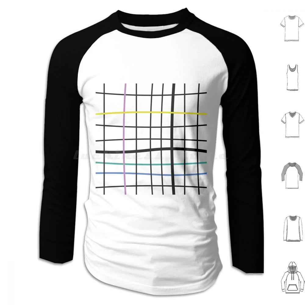 Of Rebel Lines Hoodies Long Sleeve Lines Abstract Pattern Colors