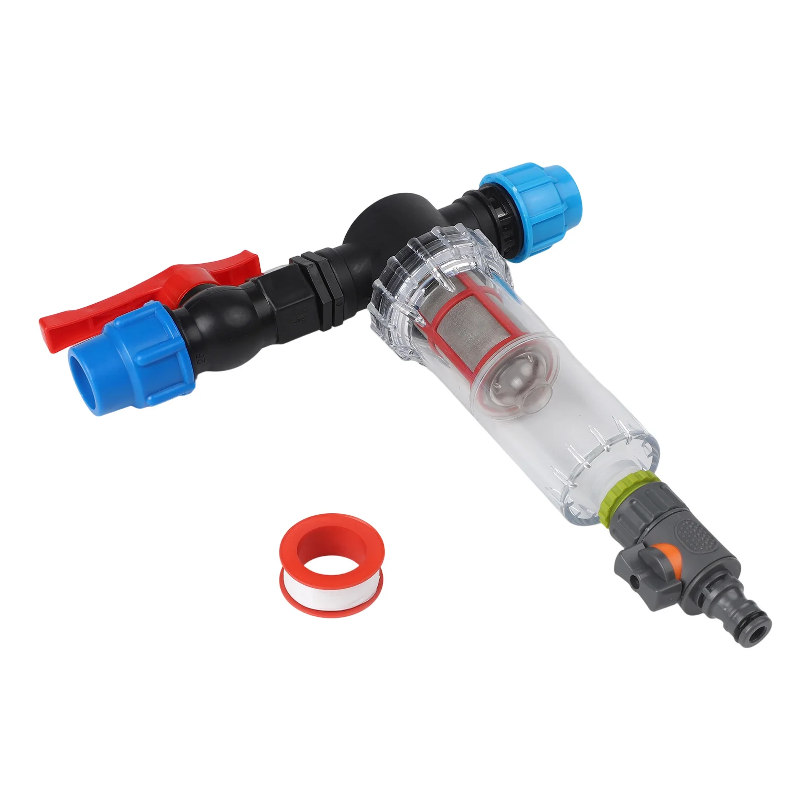 

Быстроразъемное соединение для пластиковых труб из полиэтилена, совместимое с трубами 25 мм и 32 мм, подходит для ирригационных систем в садах и на фермах.