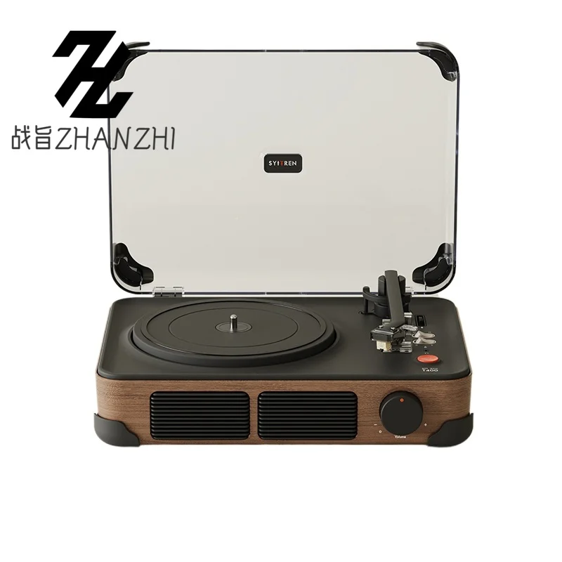 Reproductor de discos de vinilo portátil Bluetooth Retro vinilo Audio Qixi Festival regalo