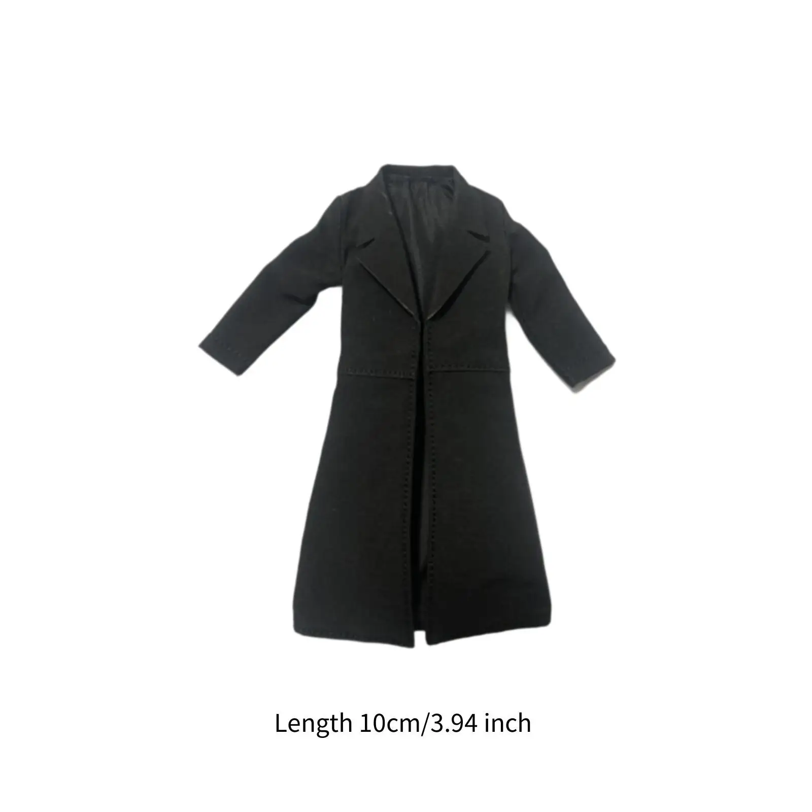 1/12 Scale Trench Coat Costume for 6" Doll Model Female Action Figures