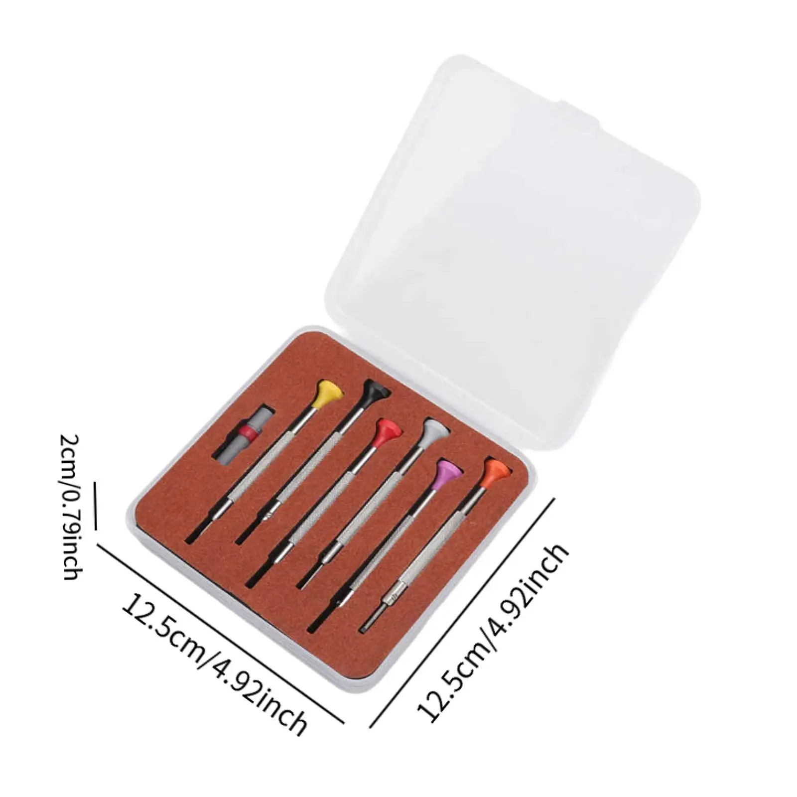 مجموعة مفكات الساعات أدوات صغيرة مفكات الساعات المعدنية لصانعي الساعات الإلكترونية وإصلاح النظارات ومستلزمات المجوهرات #6