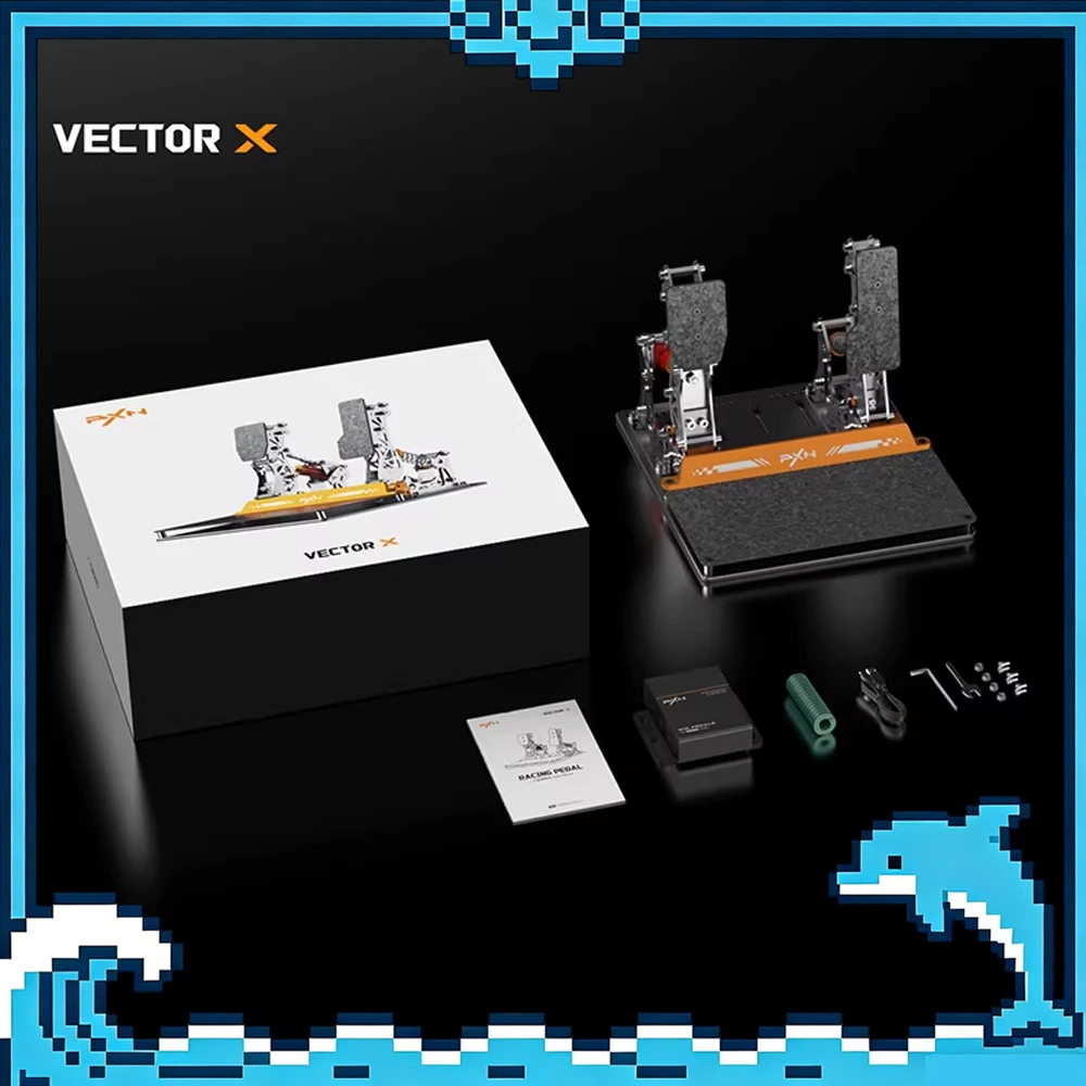 

PXN PD LP/PD LP C VECTOR X Racing Simulator Gas Pedals Clutch Pedal High-Precision High-Tunability Dual Sensing Pedals For PC