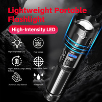 Lightweight and portable zoom flashlightHigh Power LED Flashlight Torch Light Rechargeable Waterproof Portable Lantern Spotlight
