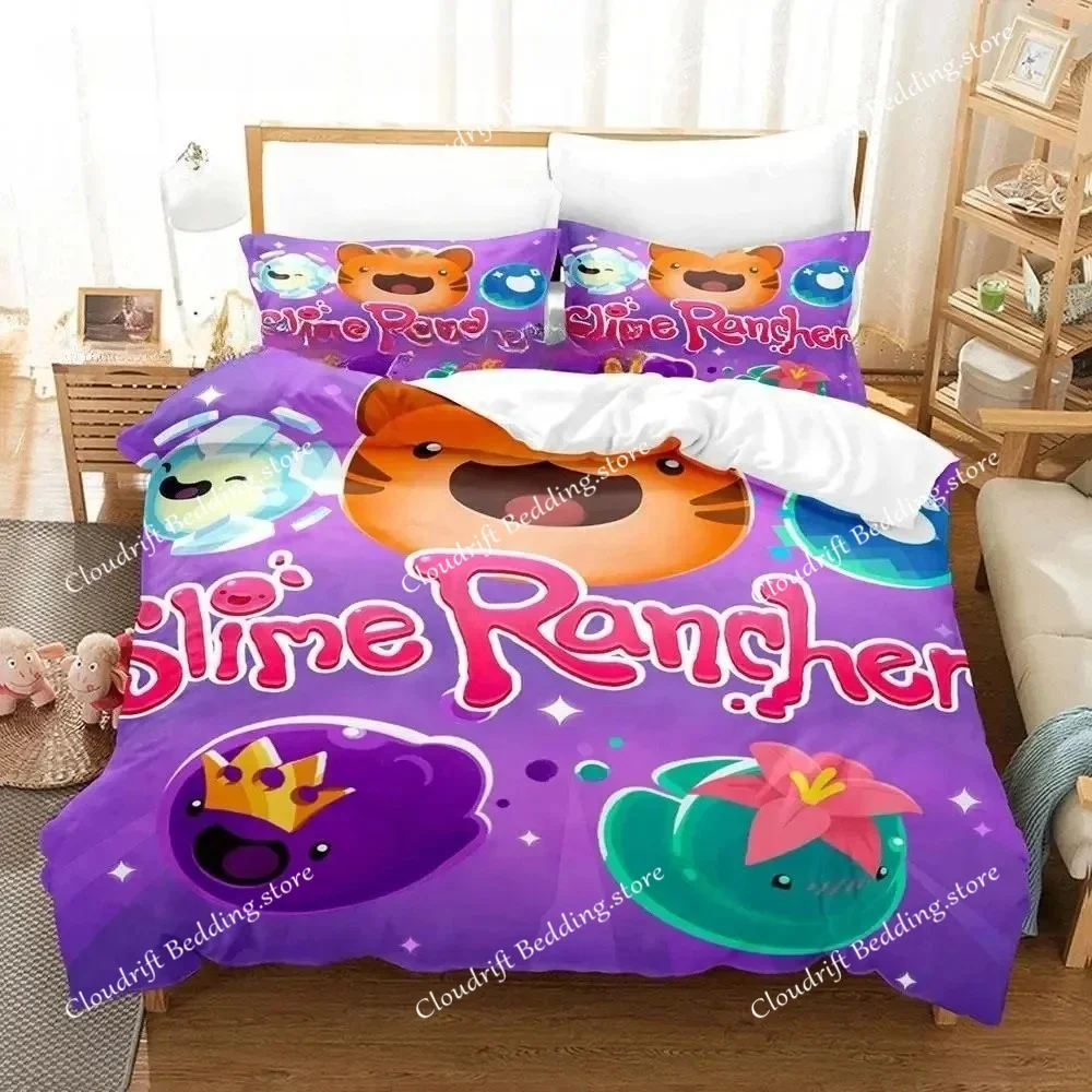 slime-rancher-2-bedding-set-single-twin-full-queen-king-size-bed-set-aldult-boys-bedroom-duvet-cover-sets-3d-anime