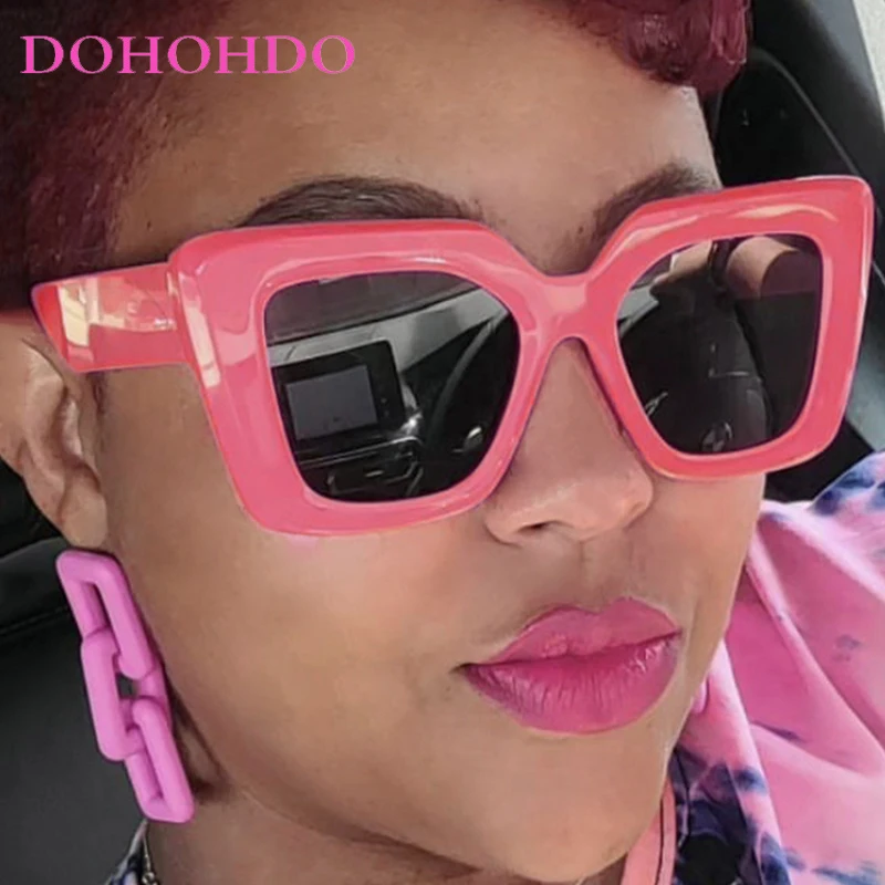 

Retro Trendy Big Frame Square Women Sunglasses Fashion Brand Designer Sunglass Men Driving Shades Travel Eyeglasses UV400 очки