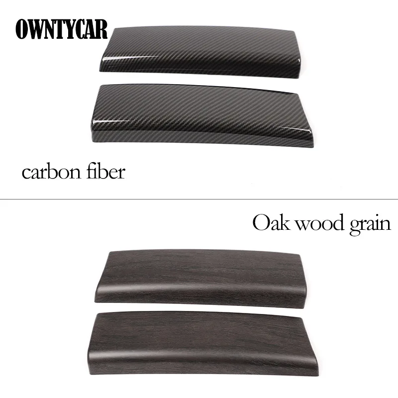 For Mercedes-Benz B-Class GLA GLB CLC ABS Carbon Fiber/Oak Wood Grain Car Central Control Armrest Box Cover Trim Car Accessories view 2