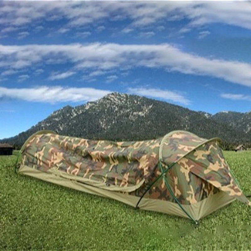 

Thickened Outdoor Single-person Tents Mountain Climbing Camping Windproof Tent Portable Waterproof Large Space Folding Tents