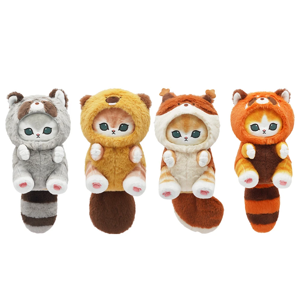 Kawaii Mofusand Anime Cross-Dressing Long-Tail Animal Series Cartoon Plush Doll Girl Bed Pillow Give Gifts To Girlfriend