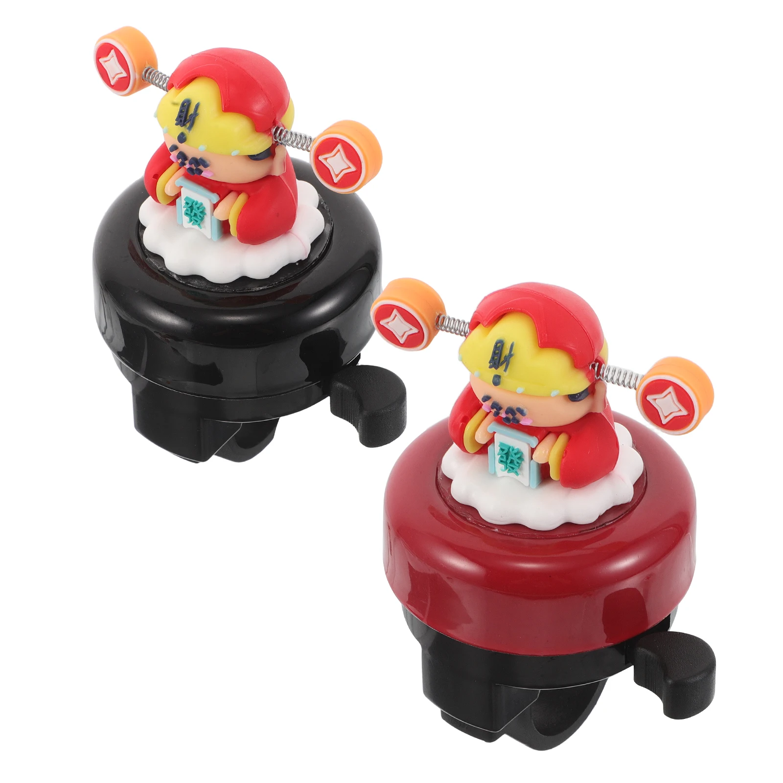 

2pcs Bicycle Bell Loud Sound Cartoon Design Universal Fit For Road Mountain Bikes Toddler Tricycle Cute Bike Horn Cycling