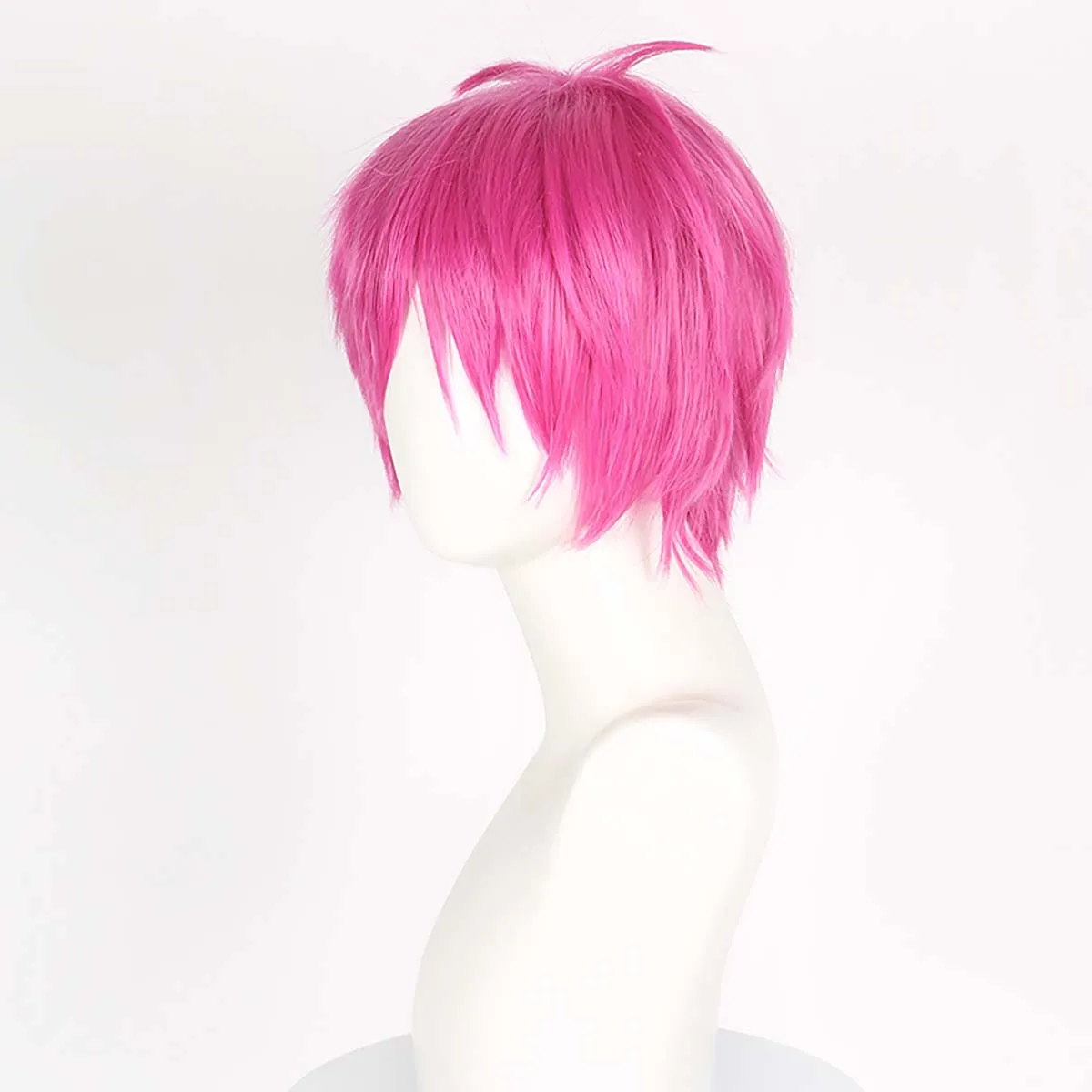 Halloween Props Anime the Disastrous Life of Saiki K Saiki Kusuo Cosplay Pink Wig