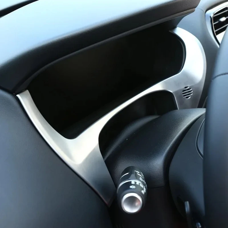 

Suetlcoity For Jaguar F-Pace F Pace X761 2015-2019 ABS Silver Car Dashboard Frame Cover Trim Sticker Interior Car Accessories