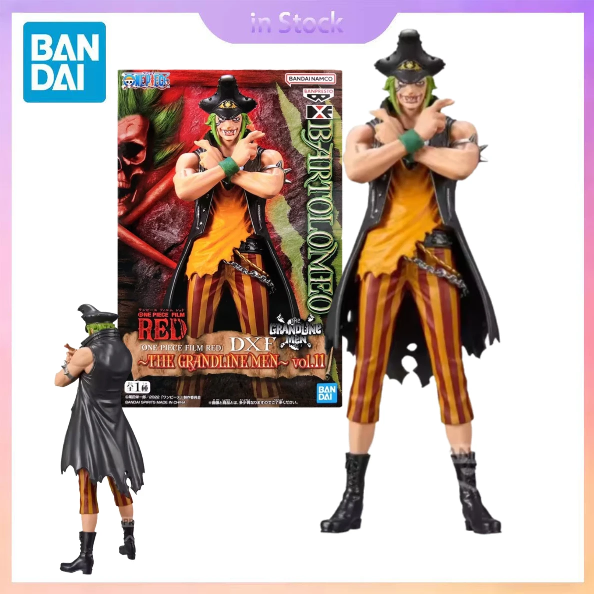 

Оригинальные фигурки Bandai, в наличии, One Piece Banpresto Bartolomeo, коллекционные фигурки аниме, наборы моделей, подарок для мальчиков и девочек