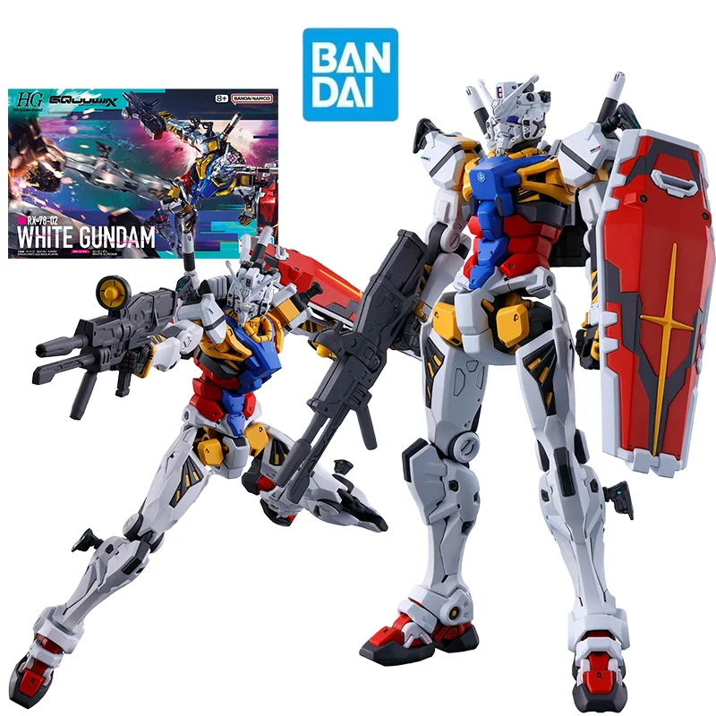 

BANDAI HG 1/144 RX-78-02 White Gundam Action Figures Mobile Suit Gundam GQuuuuuuX Anime Model Kit Toys for Boys Original Box