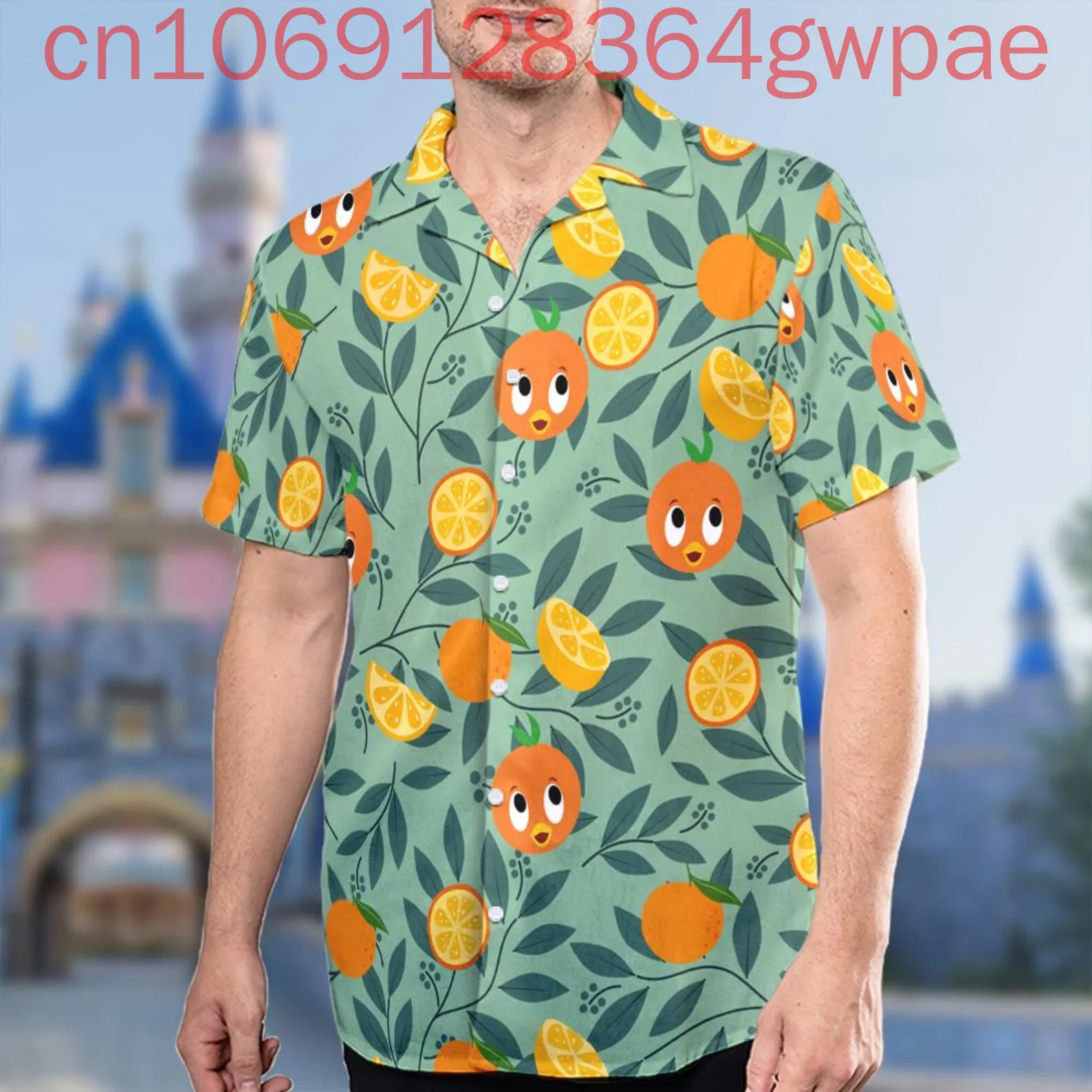 

Disney Orange Bird Hawaiian Shirt Men's Women's Casual Short Sleeve Shirt Tops Summer Vacation Beach Shirt Kids Shirt