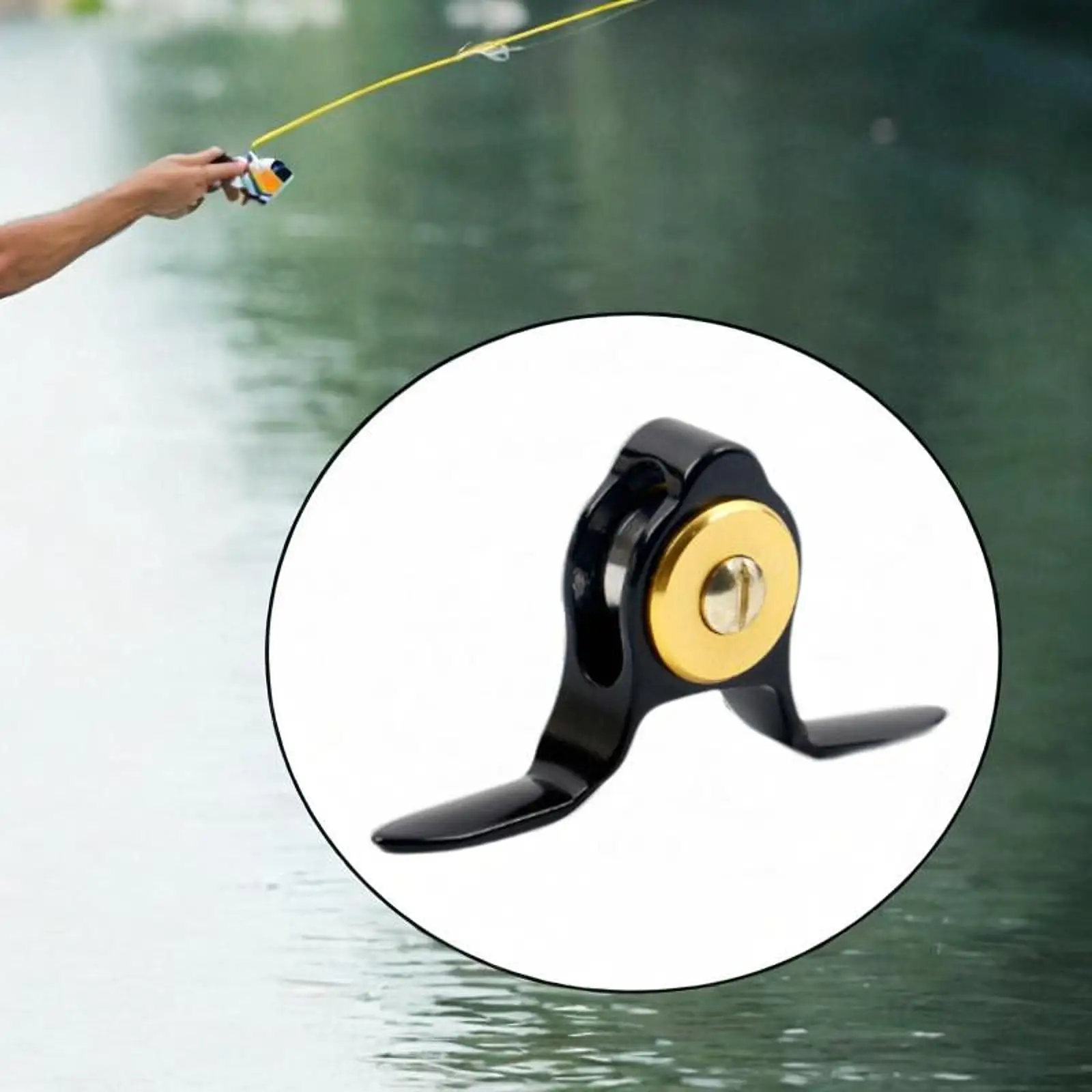 

Fishing Roller Guide Equipment Replacement Guide Rings Sturdy Metal Fishing Rod Roller Tips Pole Fishing Rod Repair for Sea Boat