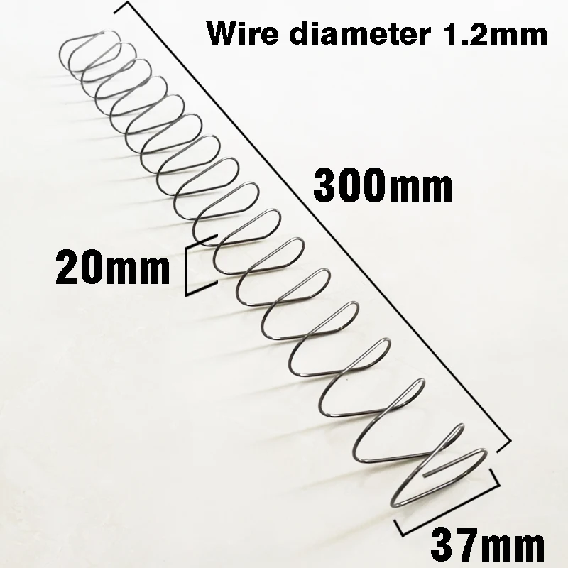 300mm Stainless Steel Rectangular Spring Wire Dia 1.2mm Pressure Square Spring Compressed Spring Sofa Spring