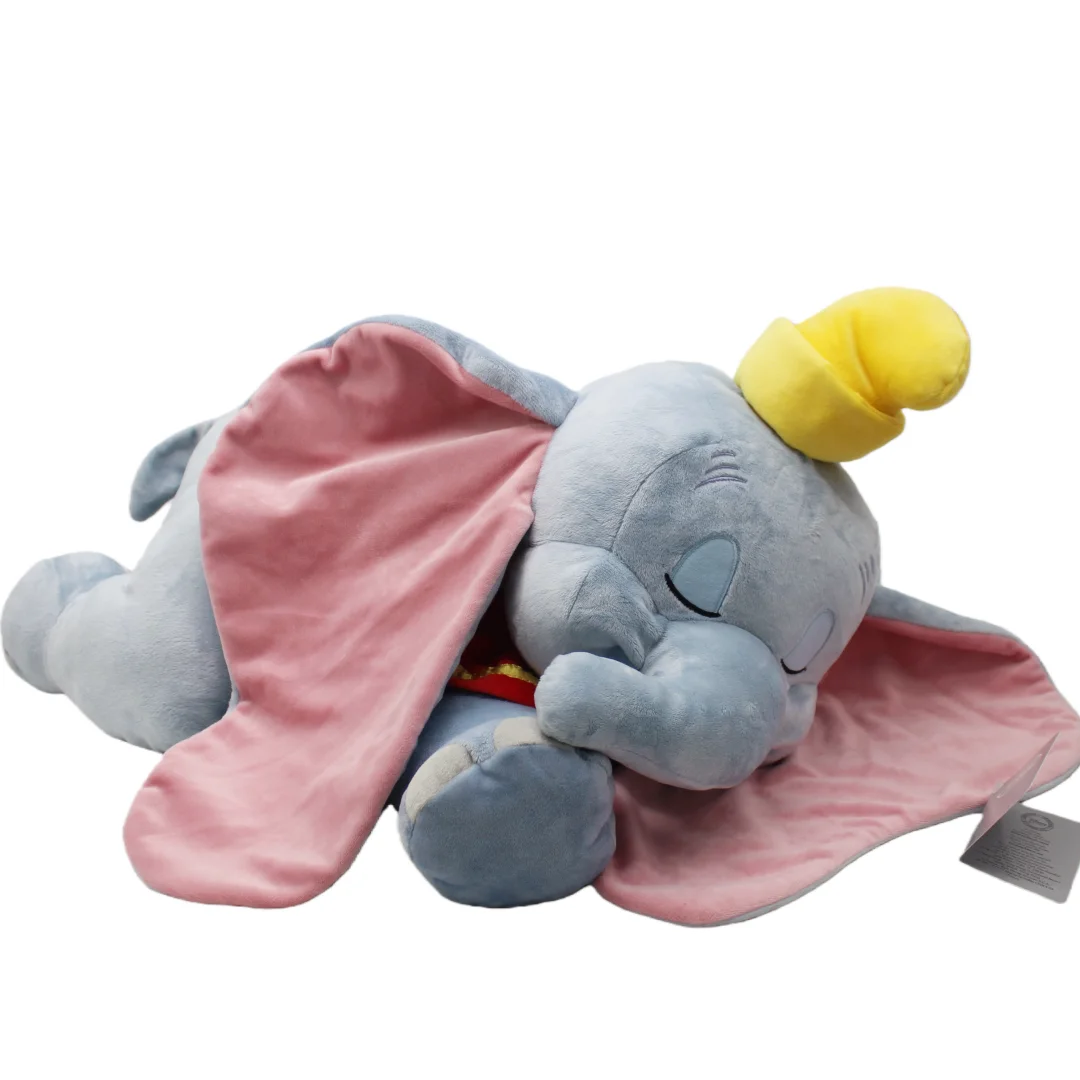 1 pezzo 55 cm originale Disney Dumbo peluche adorabile cartone animato elefante per bambini regalo anime regalo da collezione cuscino dumbo cuscino