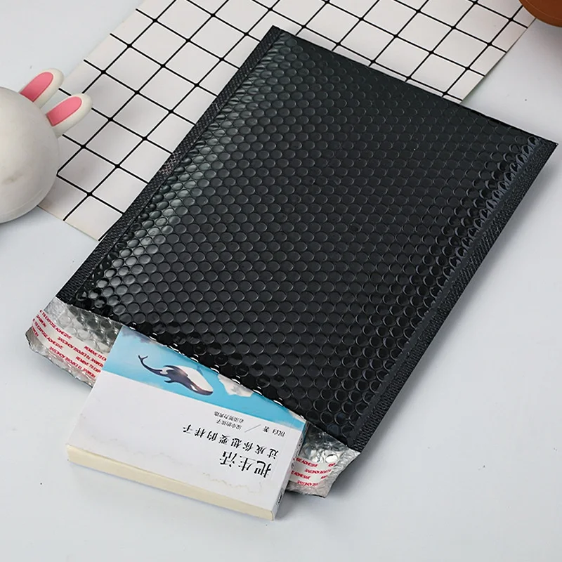 50Pcs Black Bubble Envelope Bags Self-Sealing Mailing Bags Inflatable Bubble Mailing Envelopes Shipping Packaging Bags