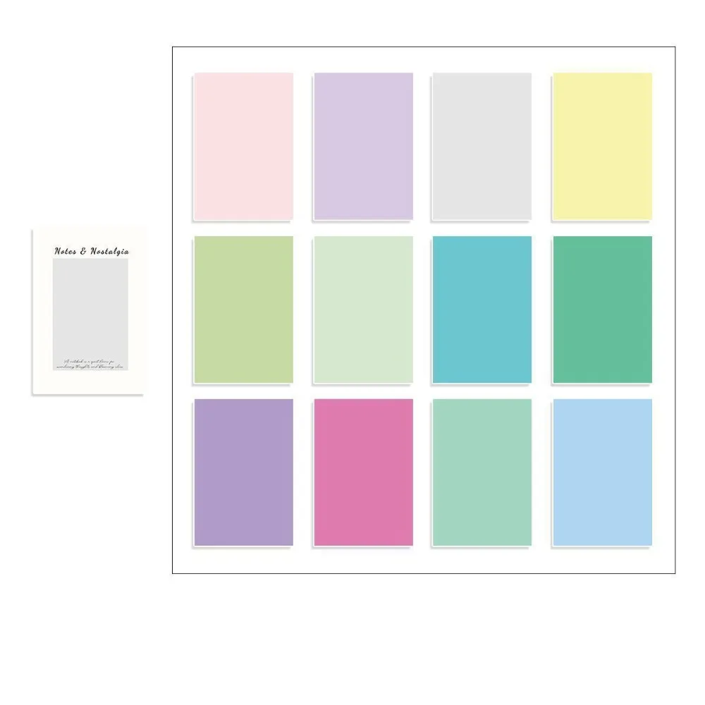 

A7 Refill Pages Memo Pad Double Sided Grid Blank Scrapbook Journaling Paper Minimalist Collage Craft Supplies Planner Inserts