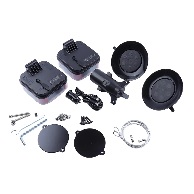 Wireless Magnetic Trailer Lights Rechargeable LED TailLight Kit For Trailer IP65 Waterproof Brake Turn Signals
