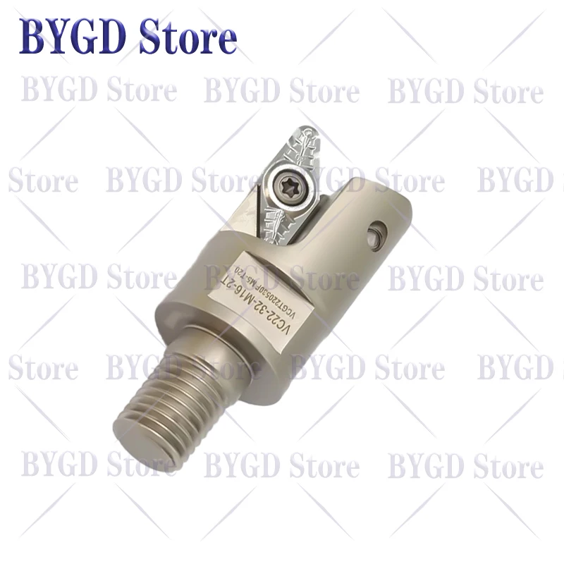 BYGD VC VC22 Verriegelungstyp Schneidkopf Aluminium VC220530 VC220530F Einsatz VC Schneidkopf Werkzeughalter Schneiddorn – Detail 3