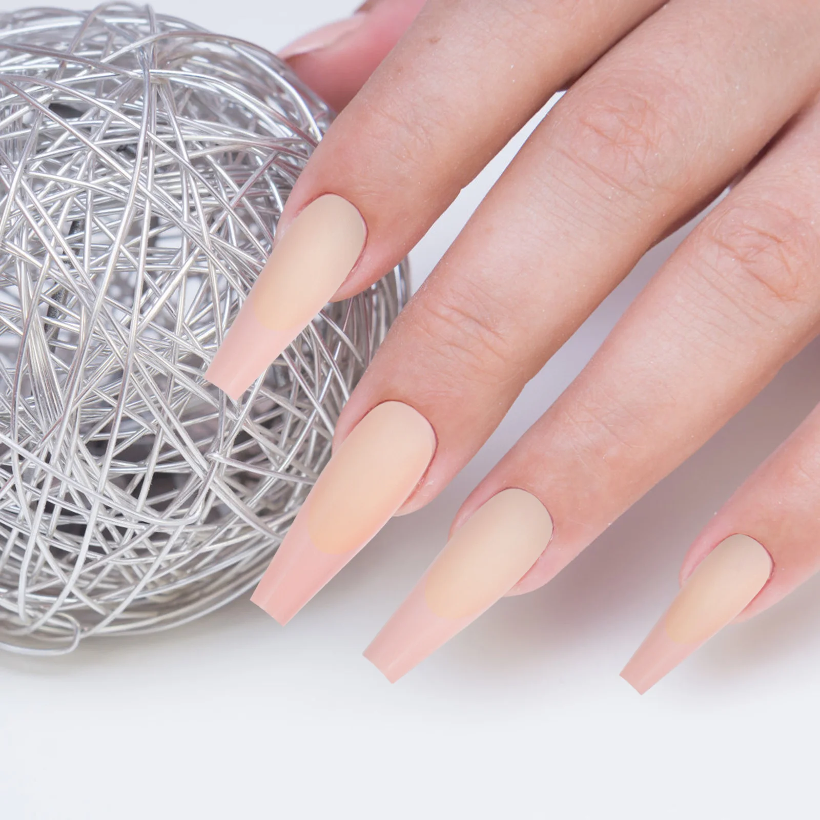 

120Pcs Women Press on Nails French Tips Portable Manicure Tools for Wedding Prom Dates Birthdays Press on Nails