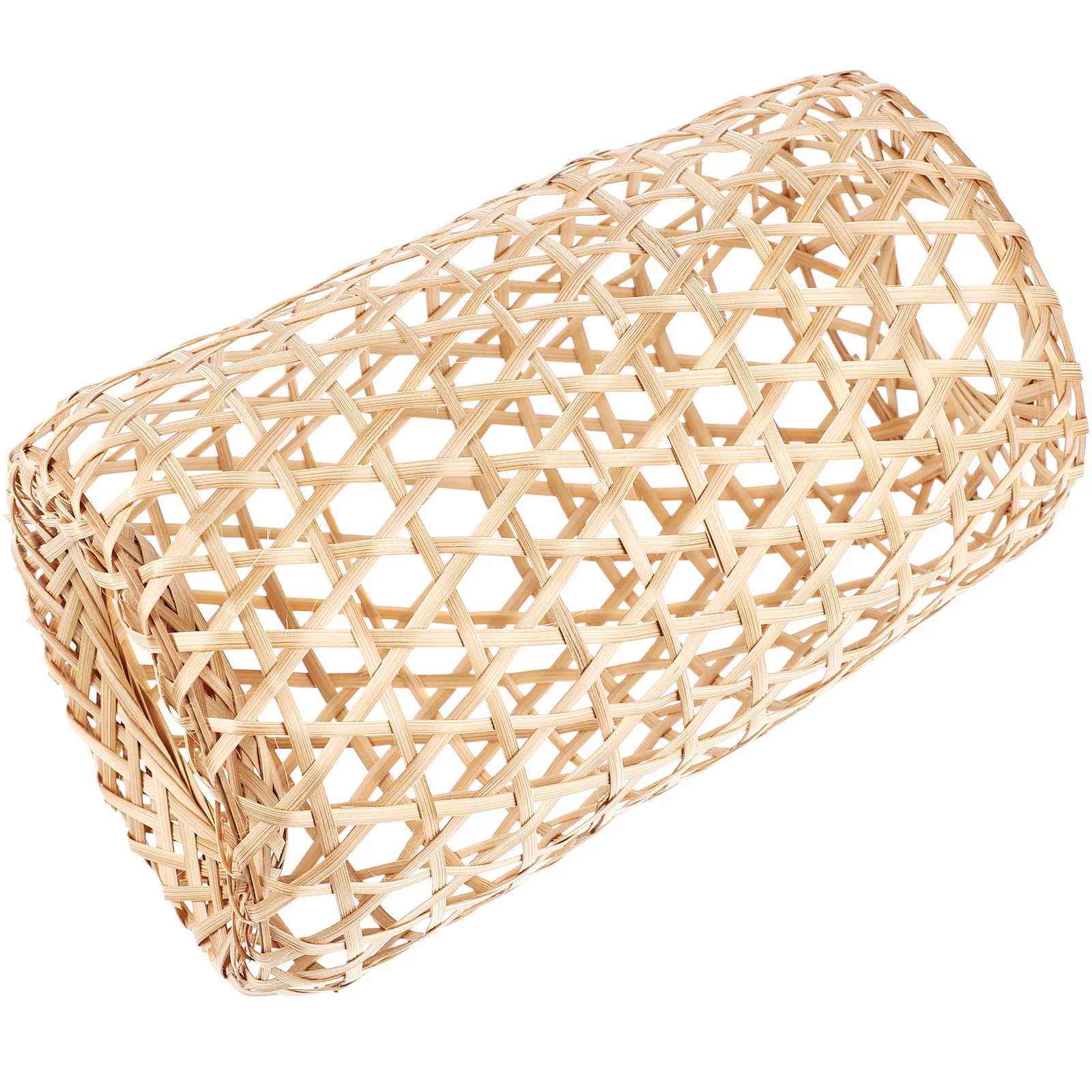 

Handmade Bamboo Lampshade Woven Design Ceiling Light Cover Vintage Style for Bedroom Restaurant Ceiling Light Cover