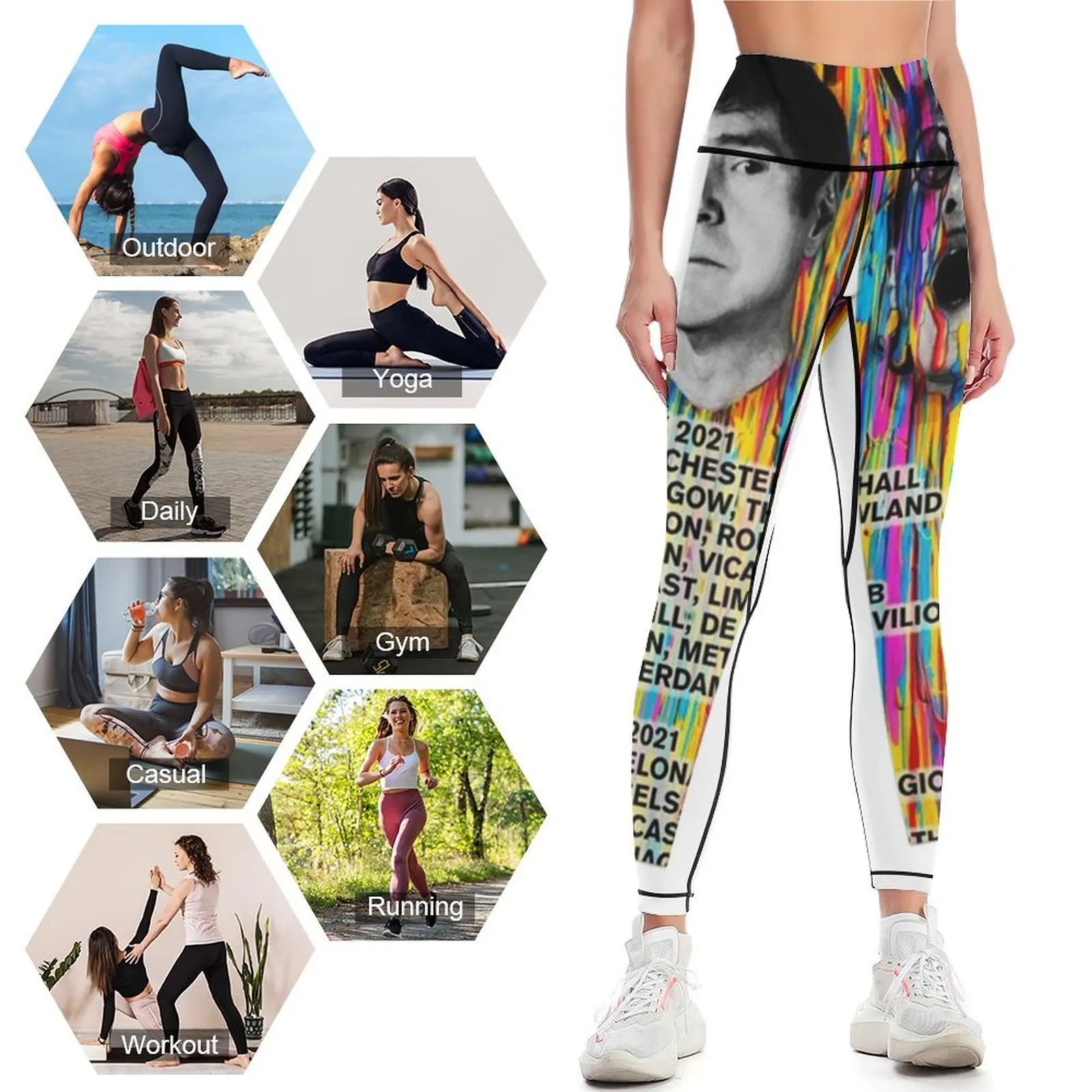 Leggings de fitness étincelants pour femmes, pantalons de jogging