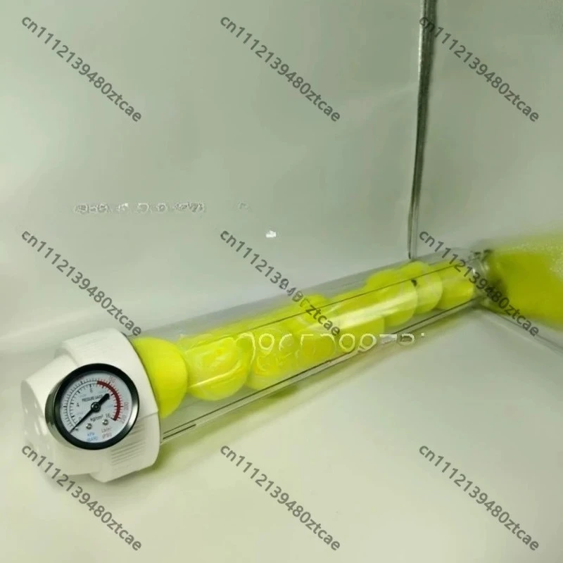 Tennis Ball Pressure Retention Tank With Pressure Gauge Durable Plastic Tennis Ball Air Pressurizing Container