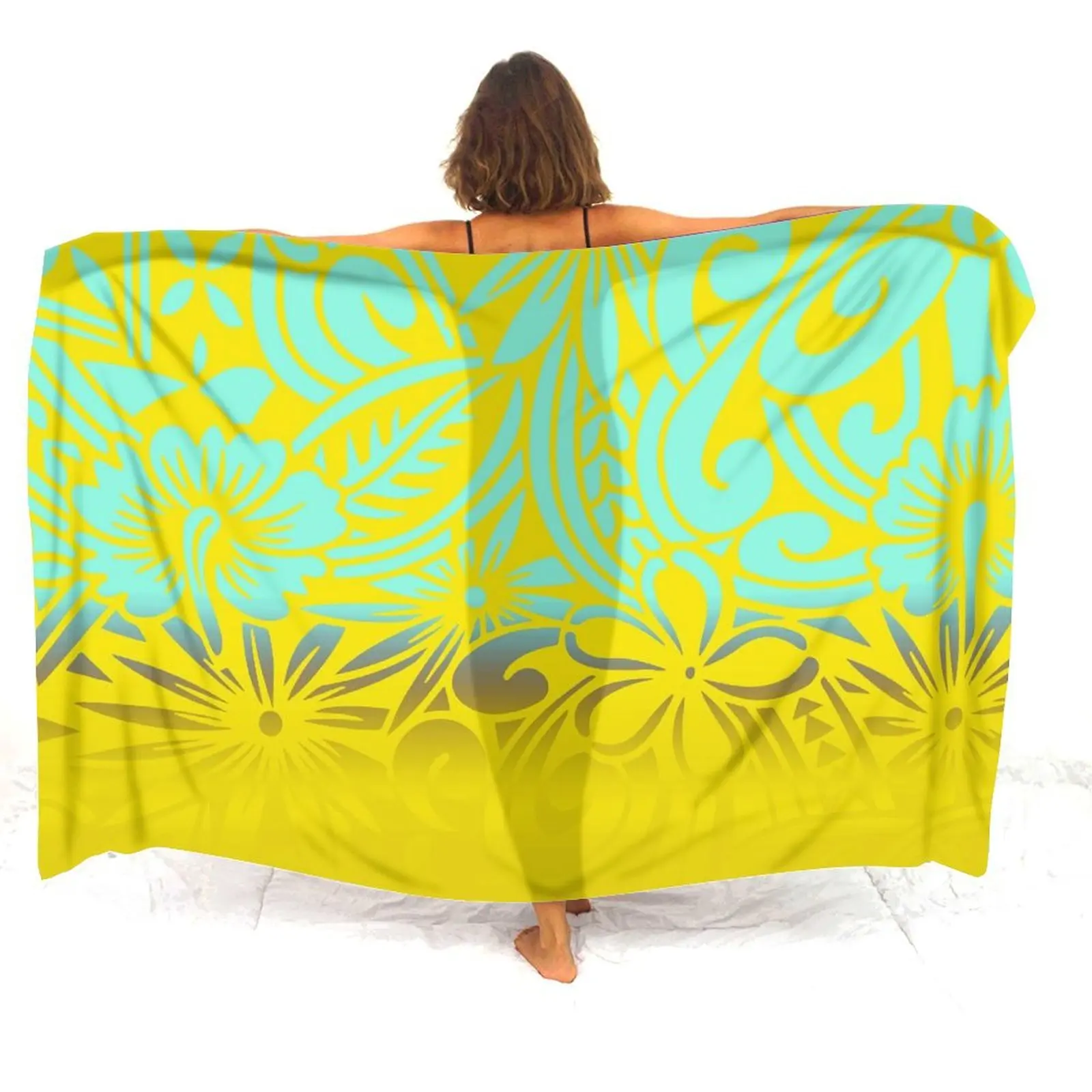 

The New Floral Custom-Printed Design Of The Women'S Jacket Sarong Is Made Of High-Quality Fabric And Is Soft. Sarongs Beach Wrap